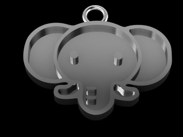 Elephant Cute 3D Print 3D print model_1