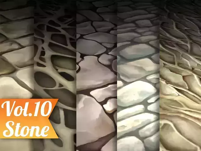 Stylized Stone Vol 10  - Hand Painted Texture