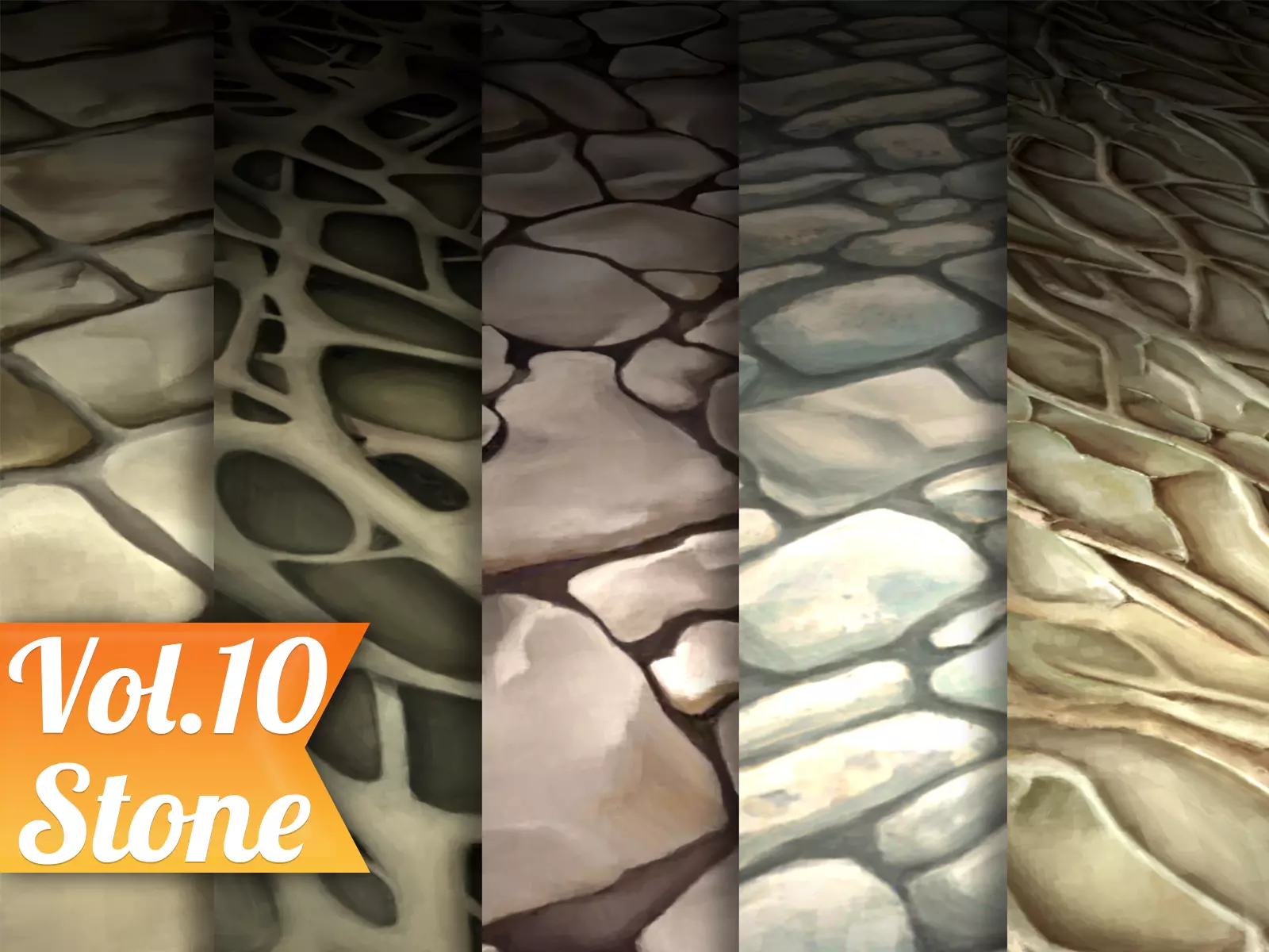 Stylized Stone Vol 10 - Hand Painted Texture Texture_0