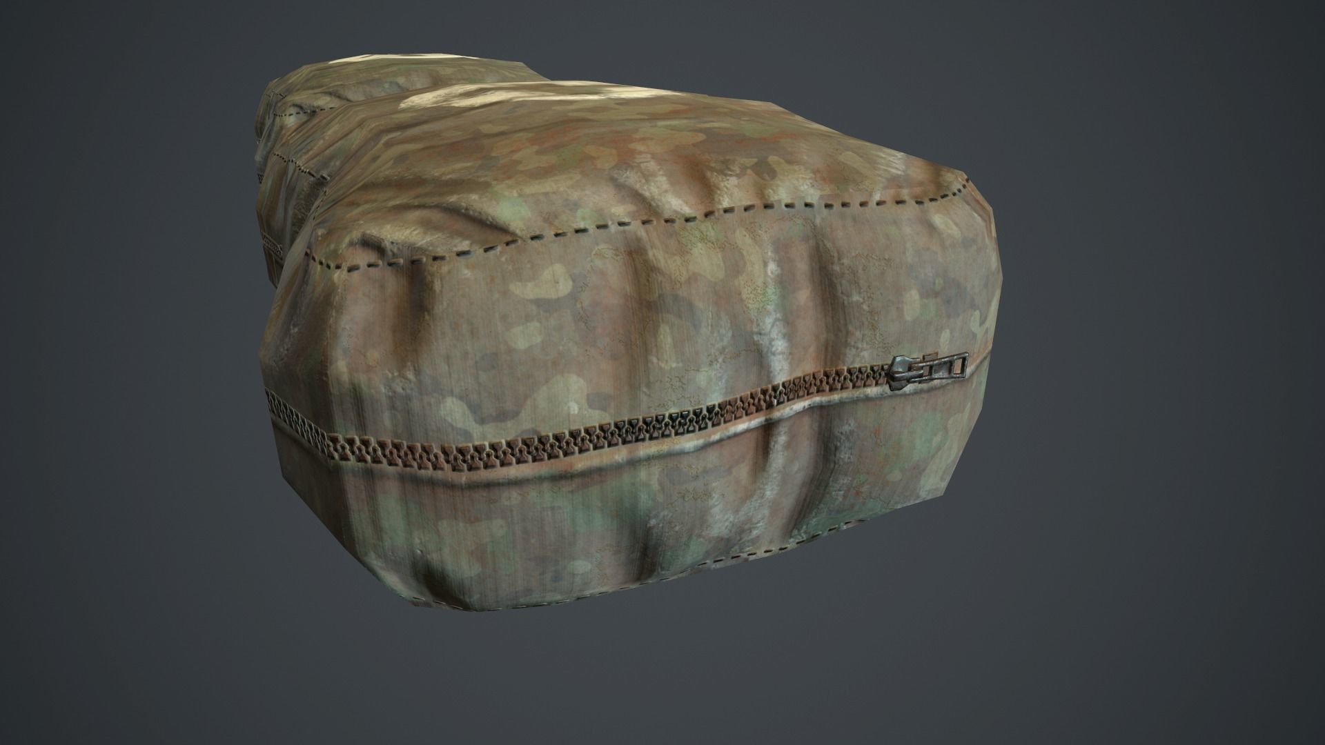 Camouflage First Aid Kit PBR Game Ready Low-poly 3D model_6