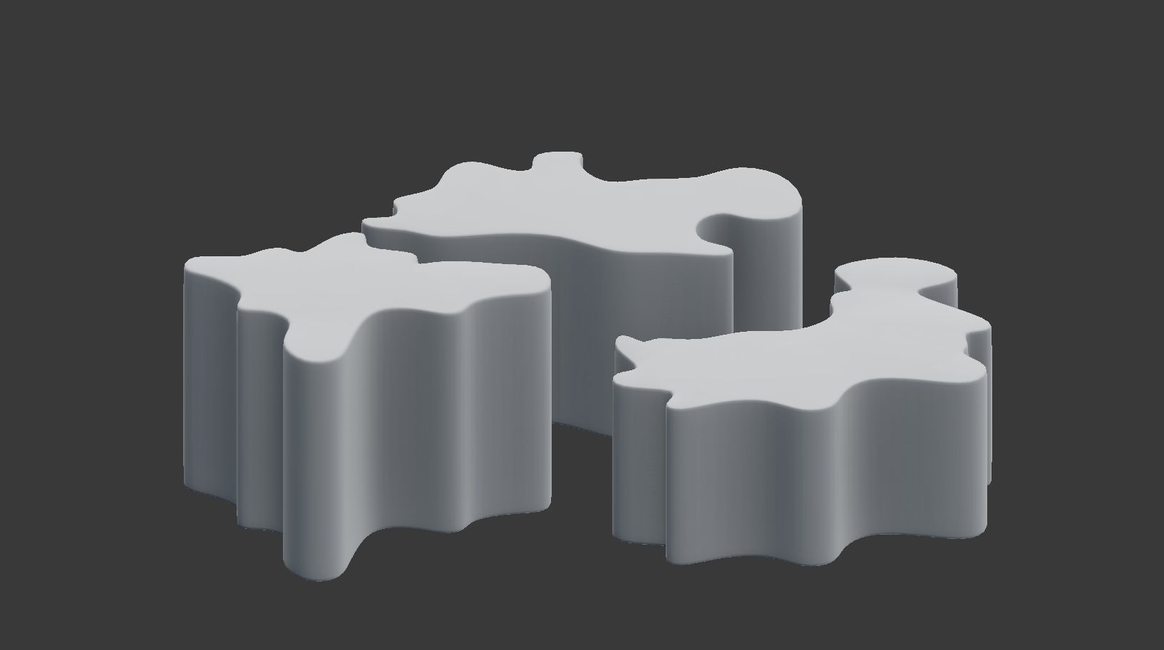 Gold Modern Coffee Table 3D model_5