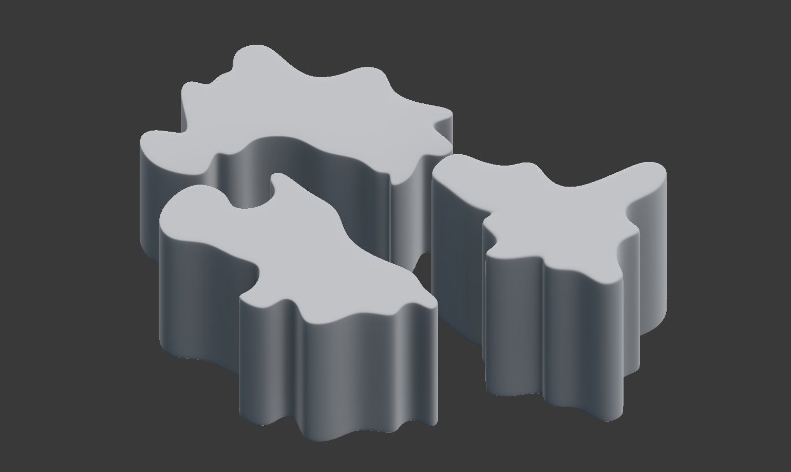 Gold Modern Coffee Table 3D model_3