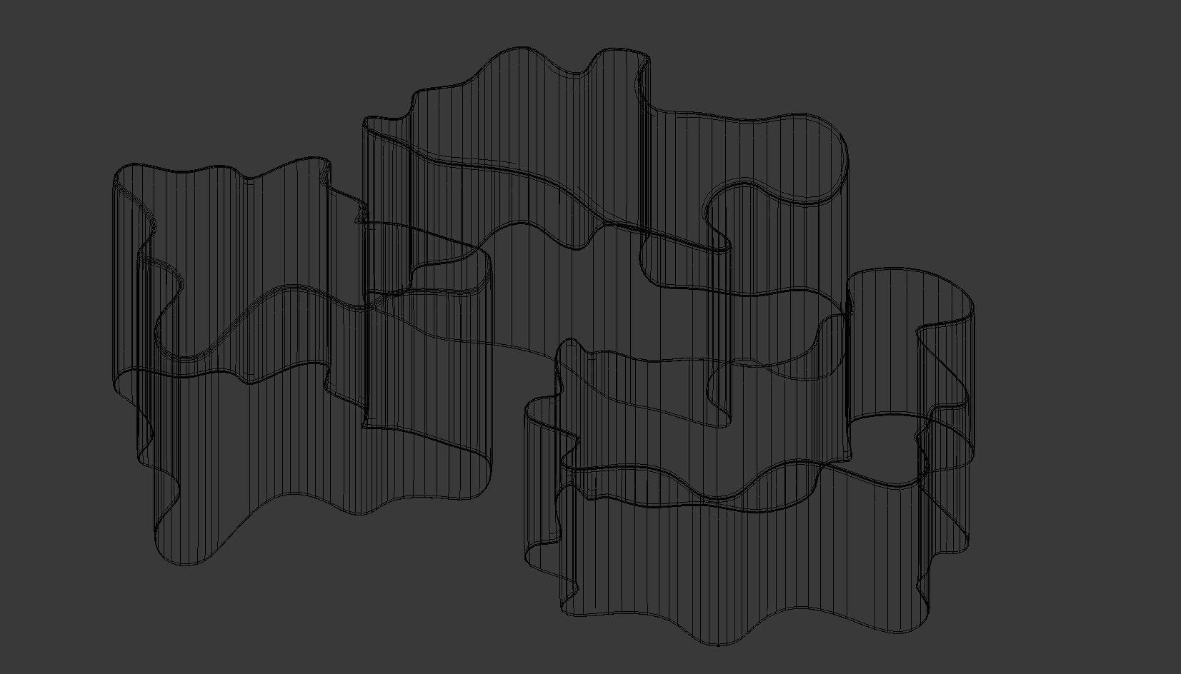 Gold Modern Coffee Table 3D model_7