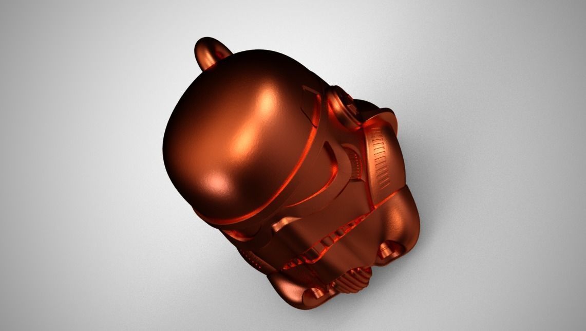 Stormtrooper Keychain 3D print model_9