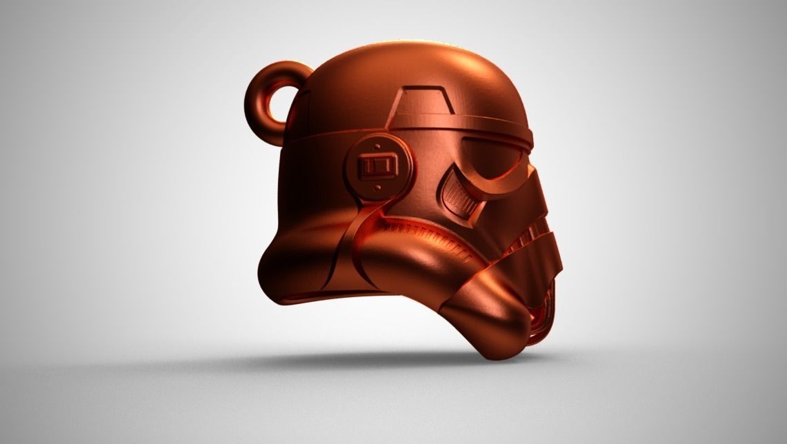 Stormtrooper Keychain 3D print model_8