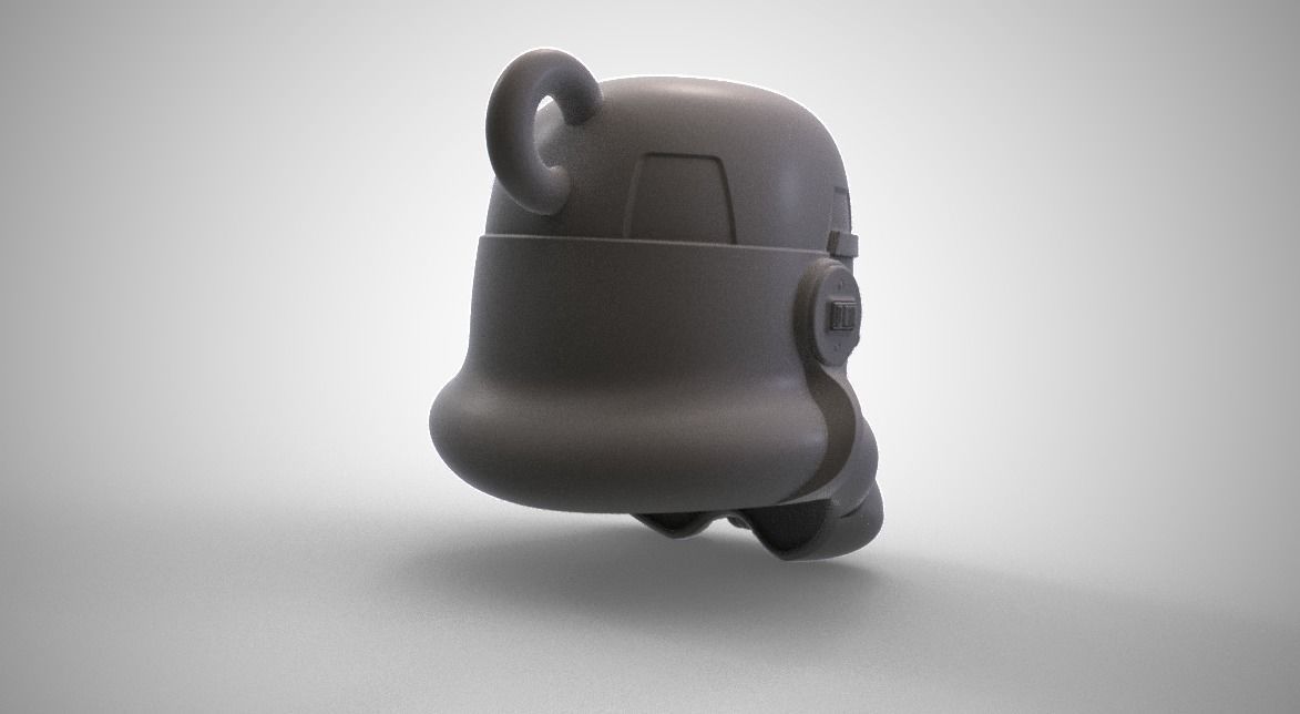 Stormtrooper Keychain 3D print model_2