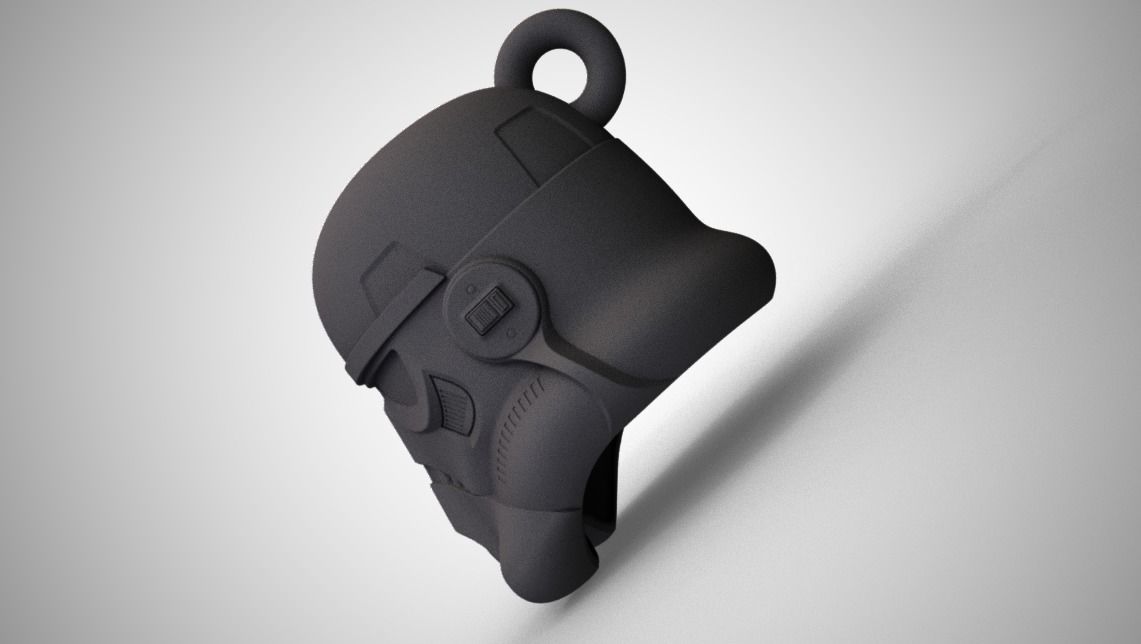 Stormtrooper Keychain 3D print model_4