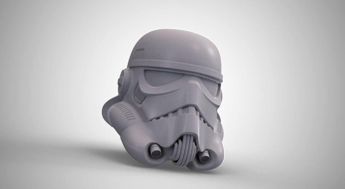 Stormtrooper Keychain 3D print model_3