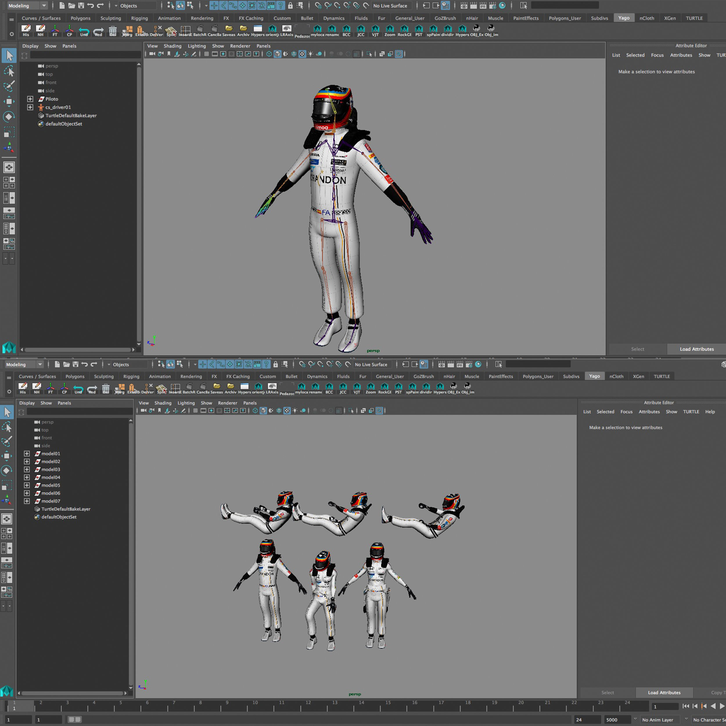 Andretti indy car 2017 Low-poly 3D model_17