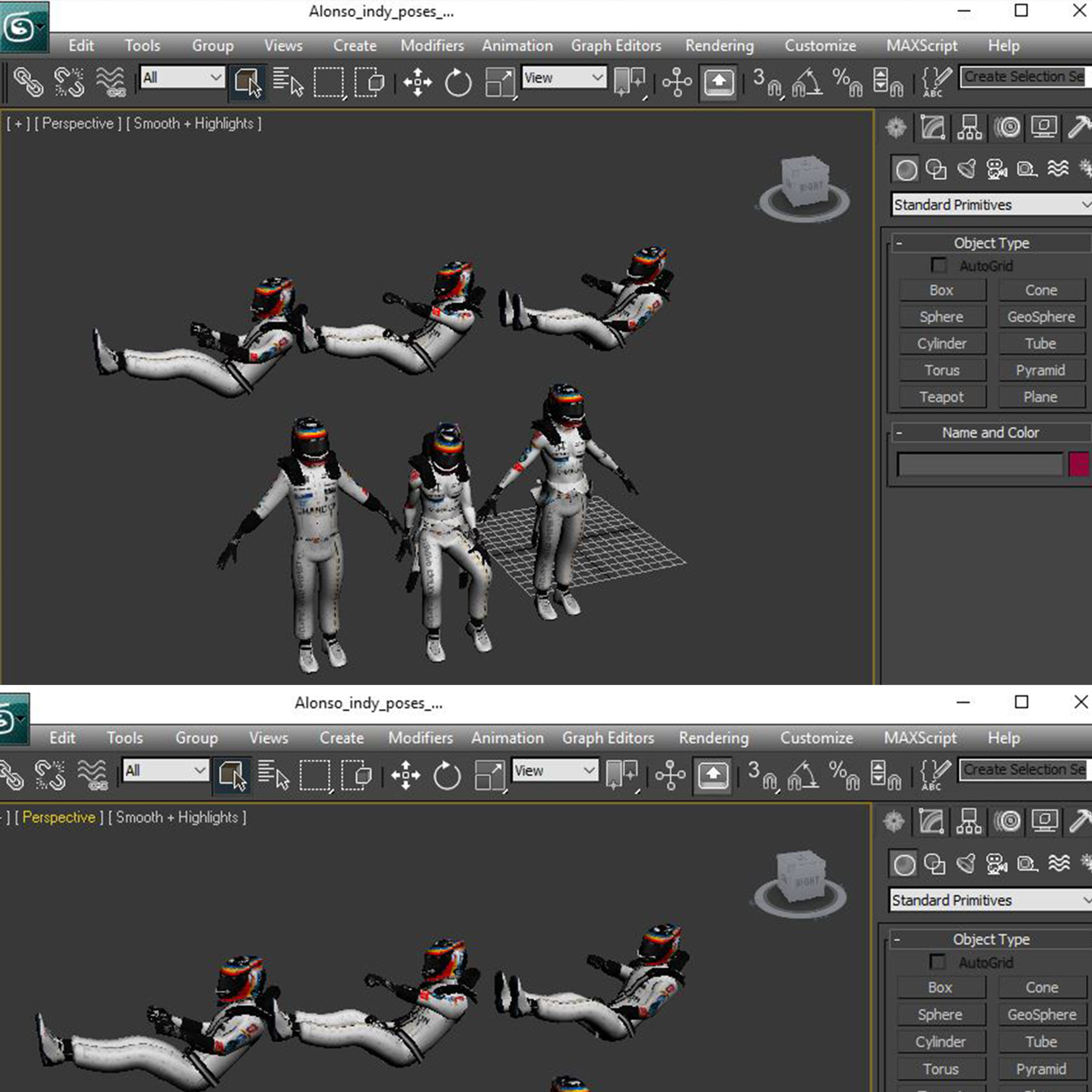Andretti indy car 2017 Low-poly 3D model_18