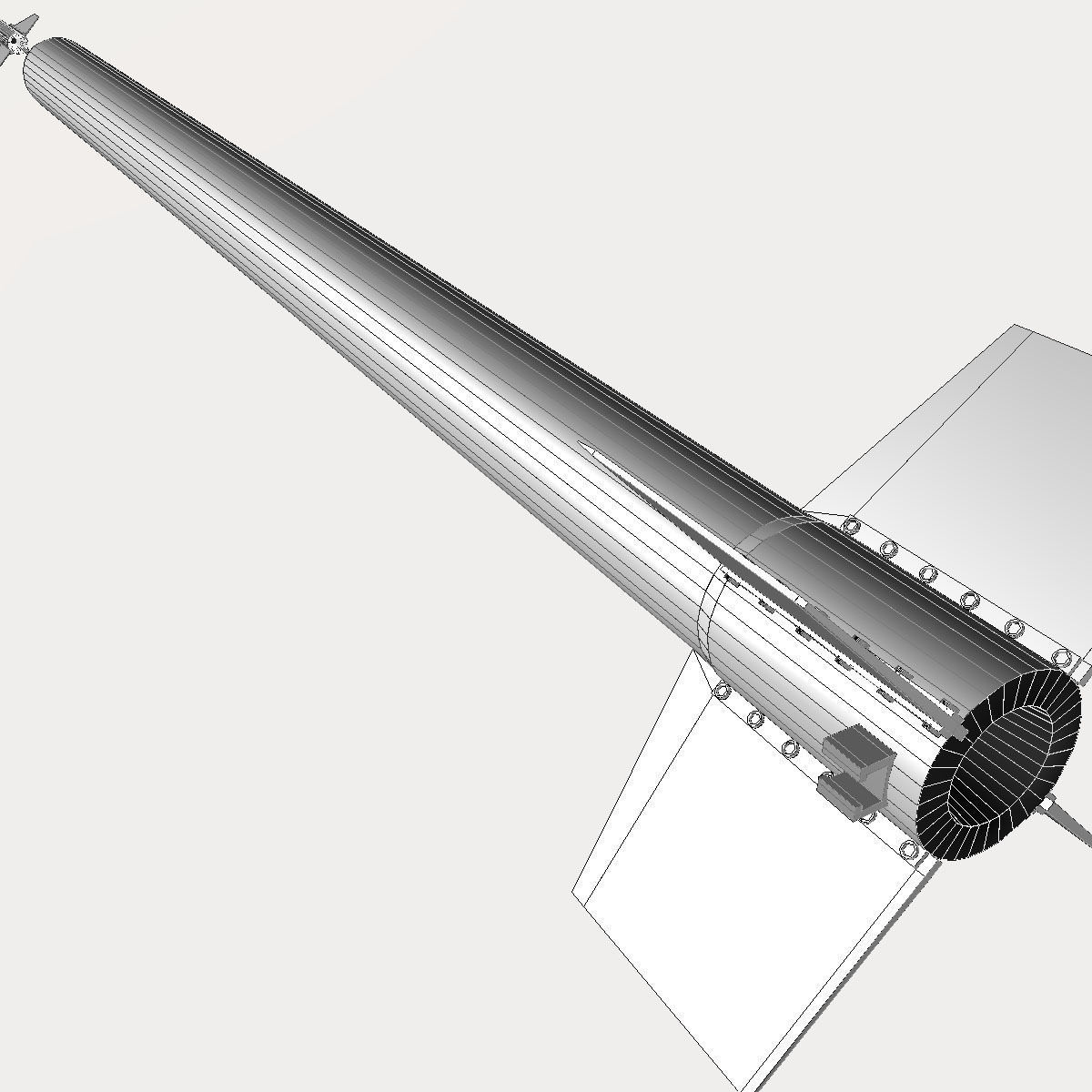 Hopi Dart Rocket 3D model_15