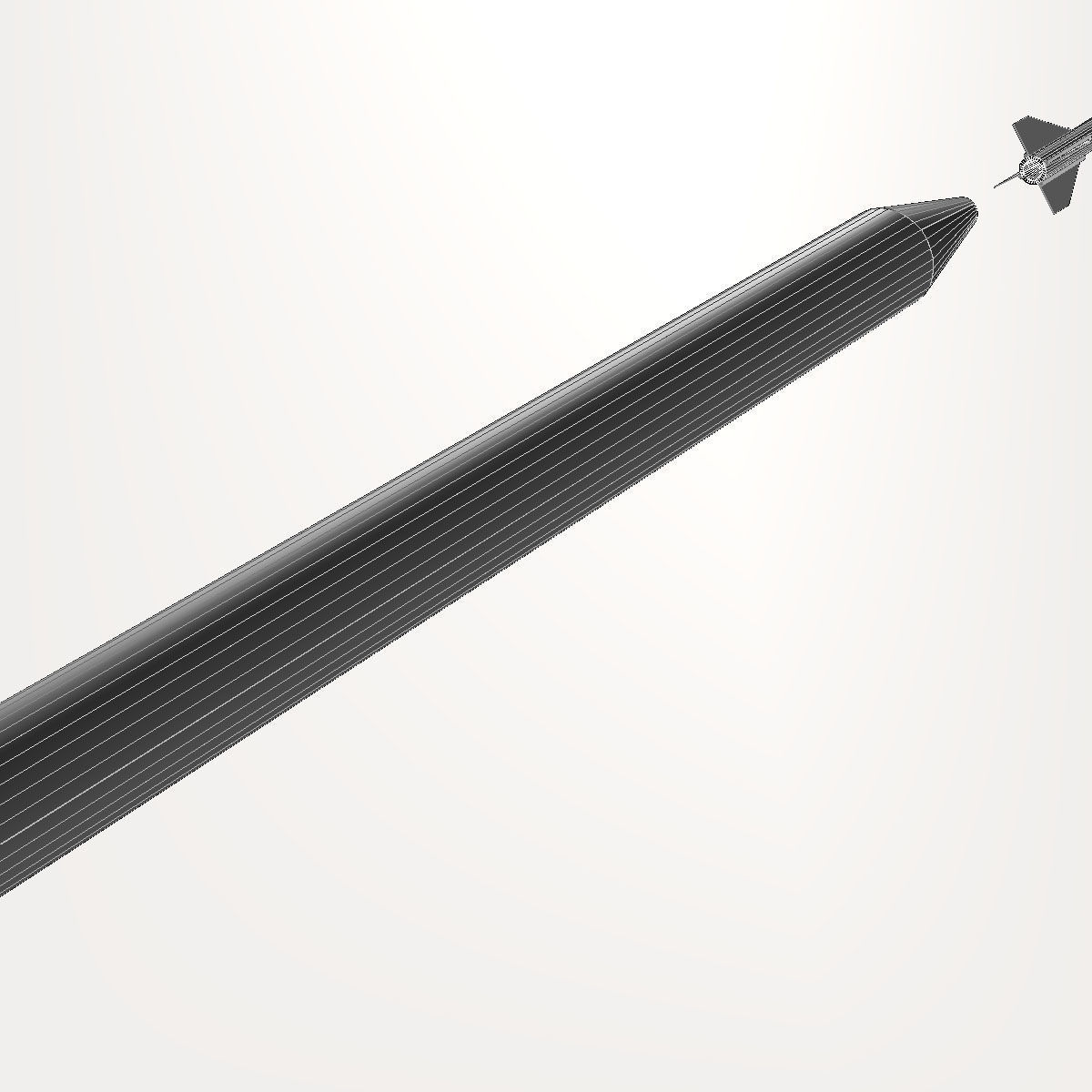 Hopi Dart Rocket 3D model_12