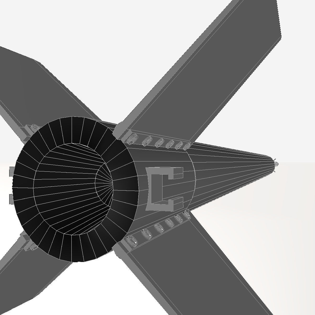 Hopi Dart Rocket 3D model_14