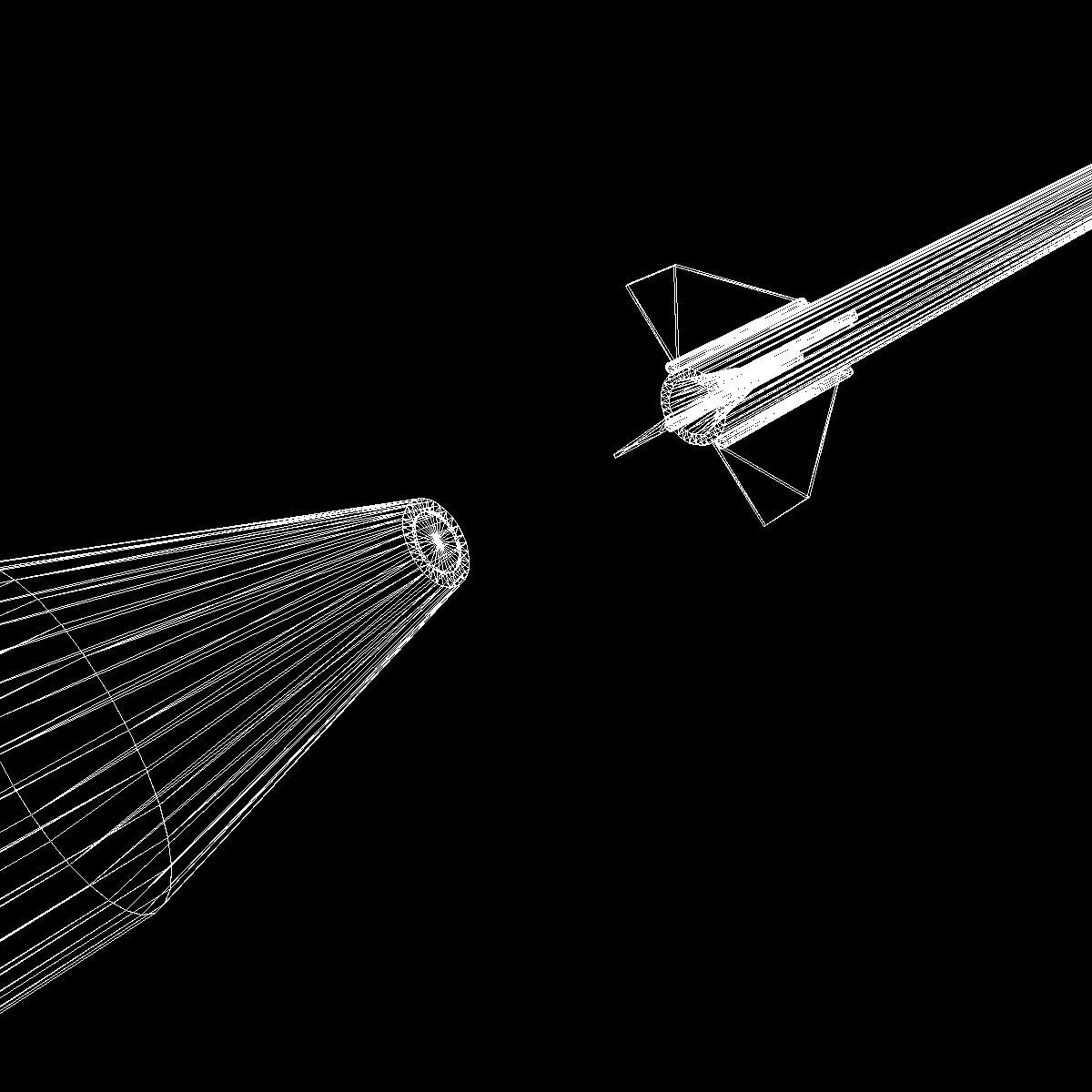 Hopi Dart Rocket 3D model_21