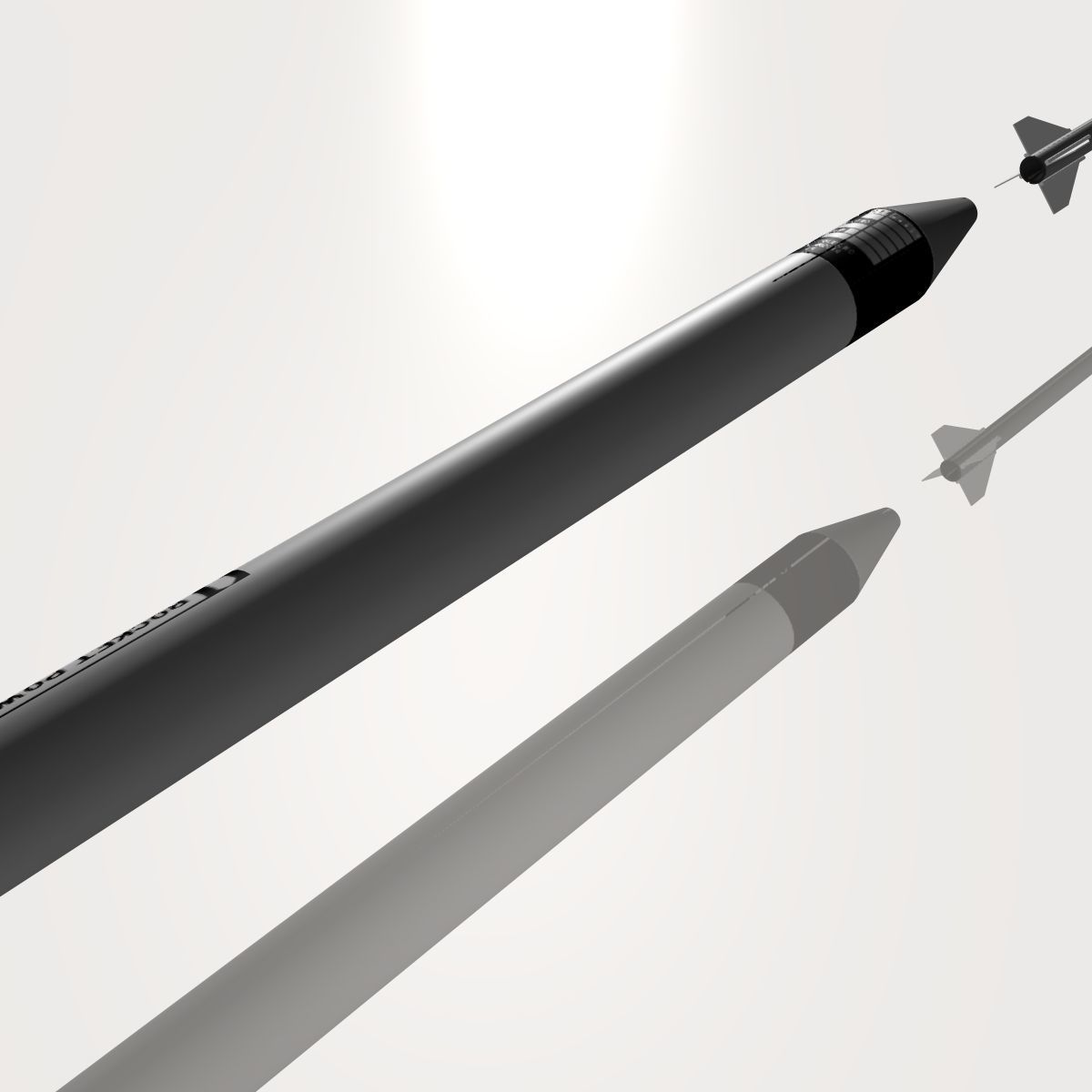 Hopi Dart Rocket 3D model_7
