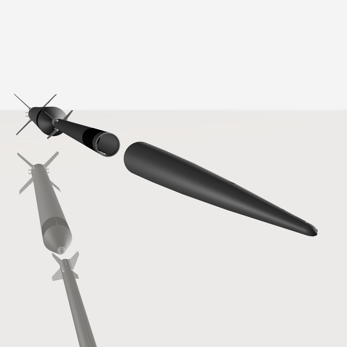 Hopi Dart Rocket 3D model_8