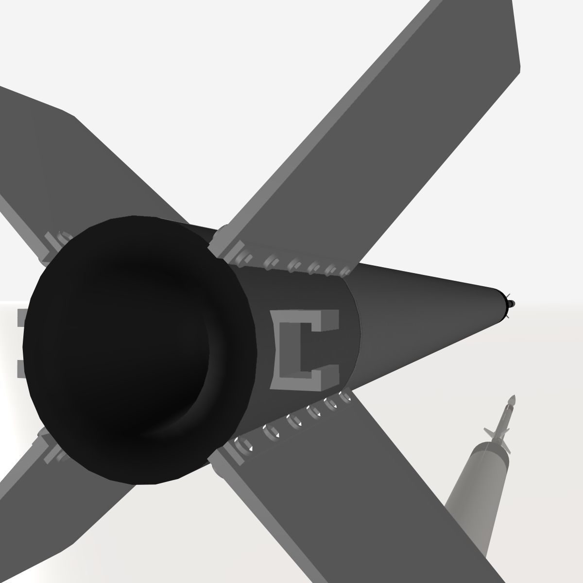 Hopi Dart Rocket 3D model_9