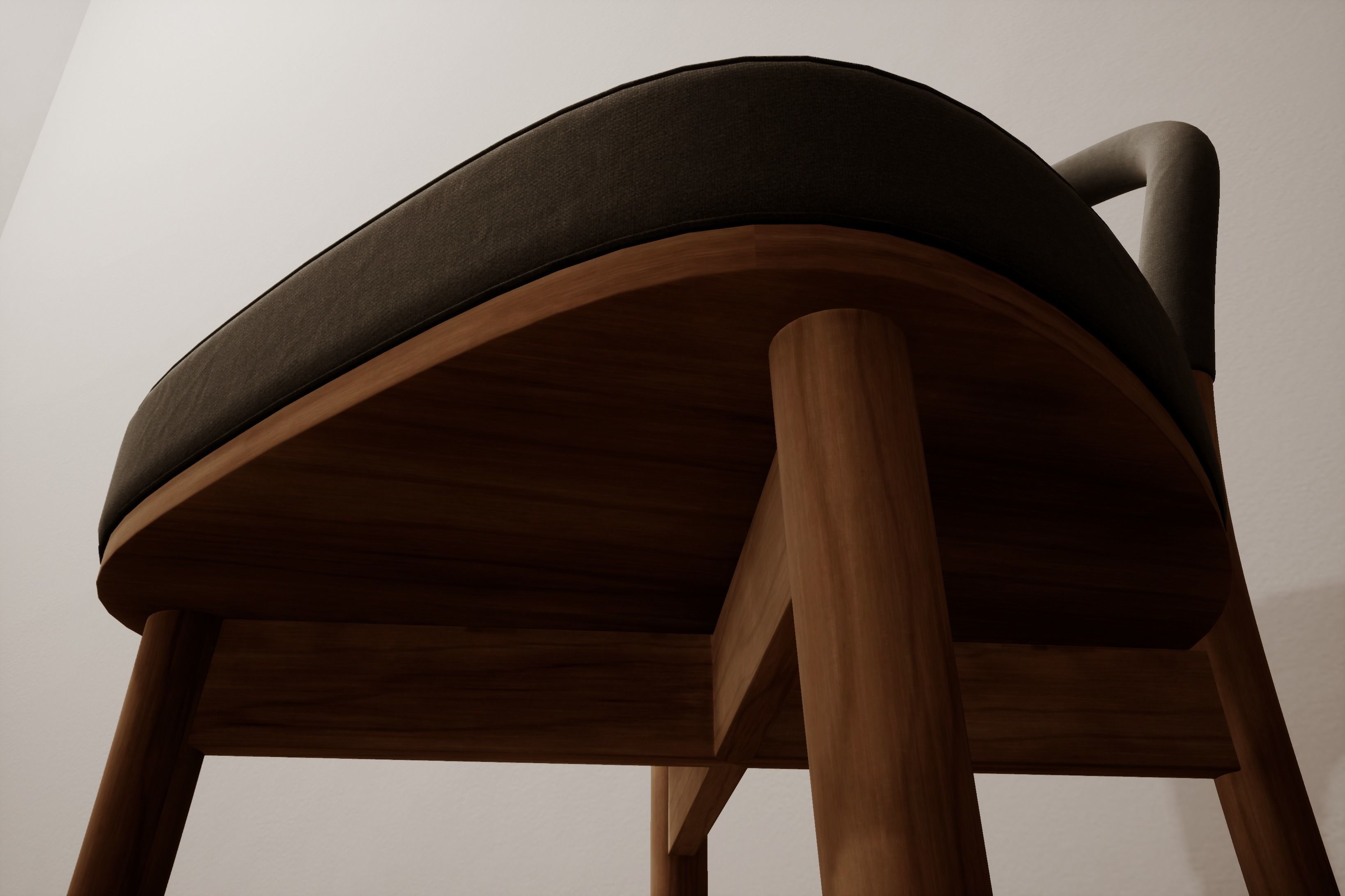 Goteborg Chair  by Erik Gunnar Asplund Low-poly 3D model_4
