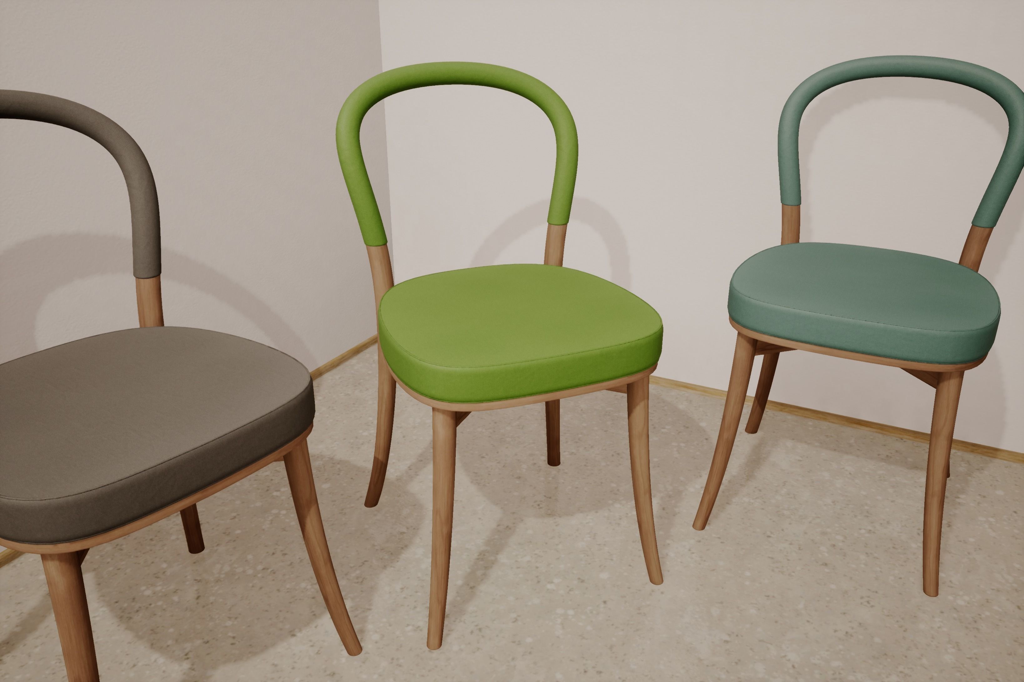 Goteborg Chair  by Erik Gunnar Asplund Low-poly 3D model_2