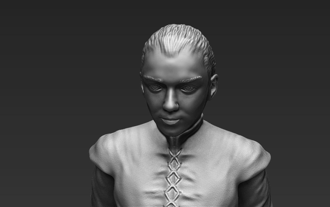 Arya Stark Game of Thrones ready for full color 3D printing 3D print model_50