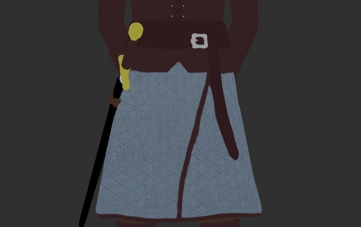 Arya Stark Game of Thrones ready for full color 3D printing 3D print model_31