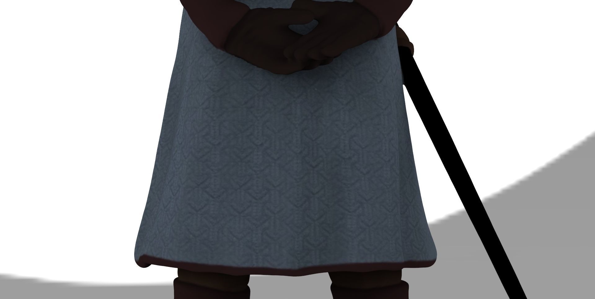 Arya Stark Game of Thrones ready for full color 3D printing 3D print model_26