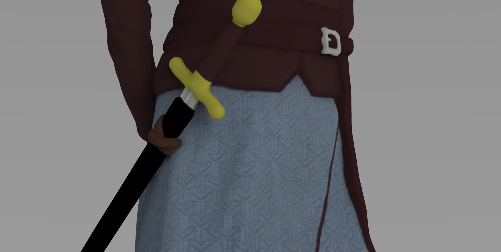 Arya Stark Game of Thrones ready for full color 3D printing 3D print model_22