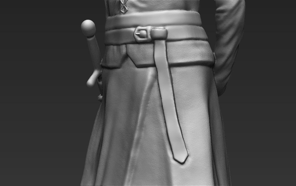 Arya Stark Game of Thrones ready for full color 3D printing 3D print model_43