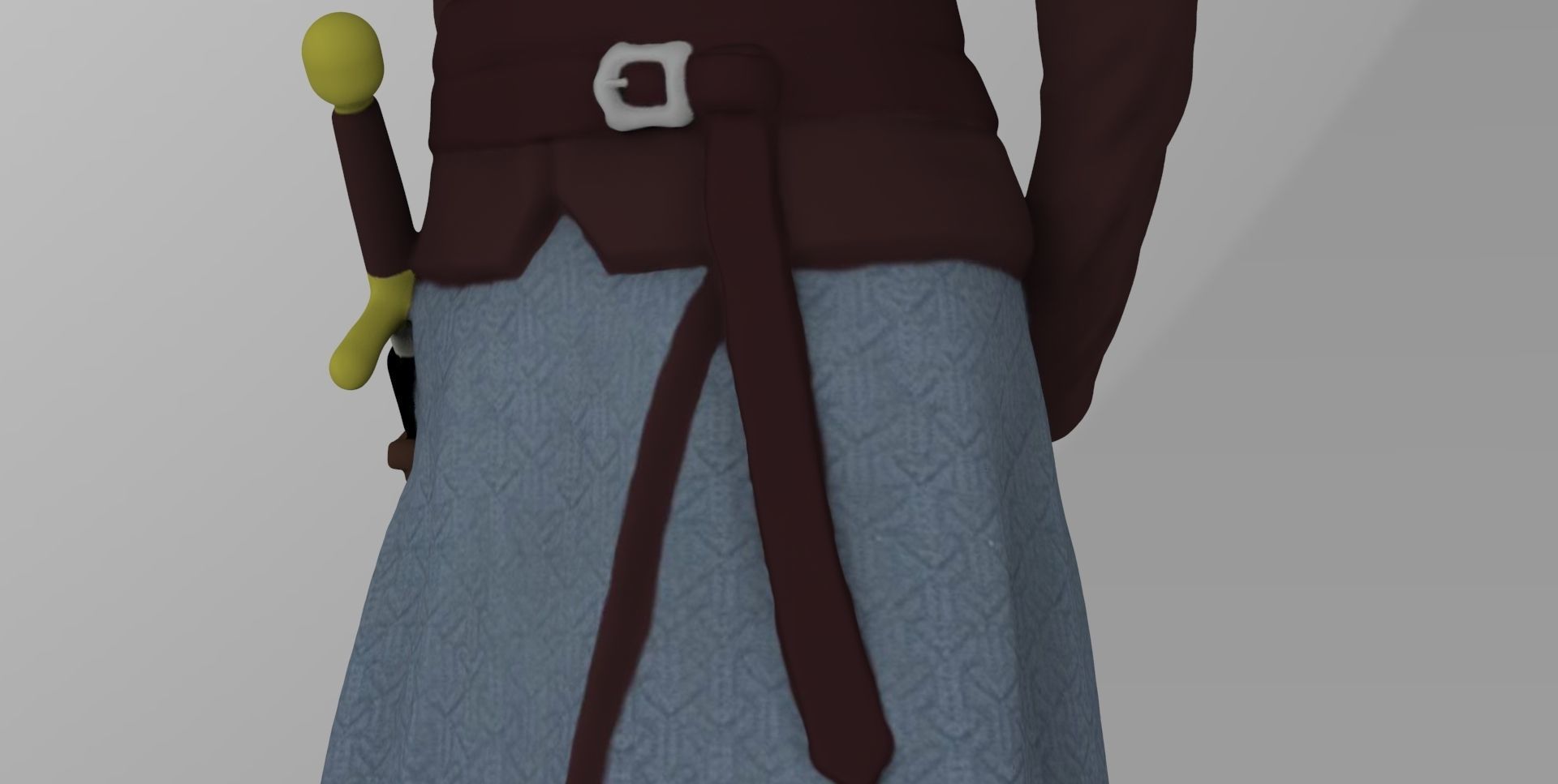 Arya Stark Game of Thrones ready for full color 3D printing 3D print model_24