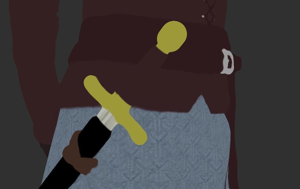 Arya Stark Game of Thrones ready for full color 3D printing 3D print model_32