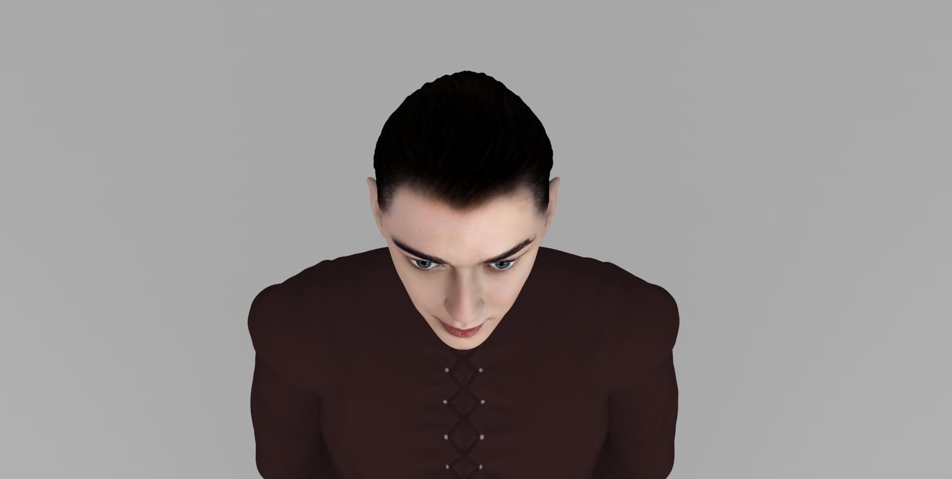 Arya Stark Game of Thrones ready for full color 3D printing 3D print model_23