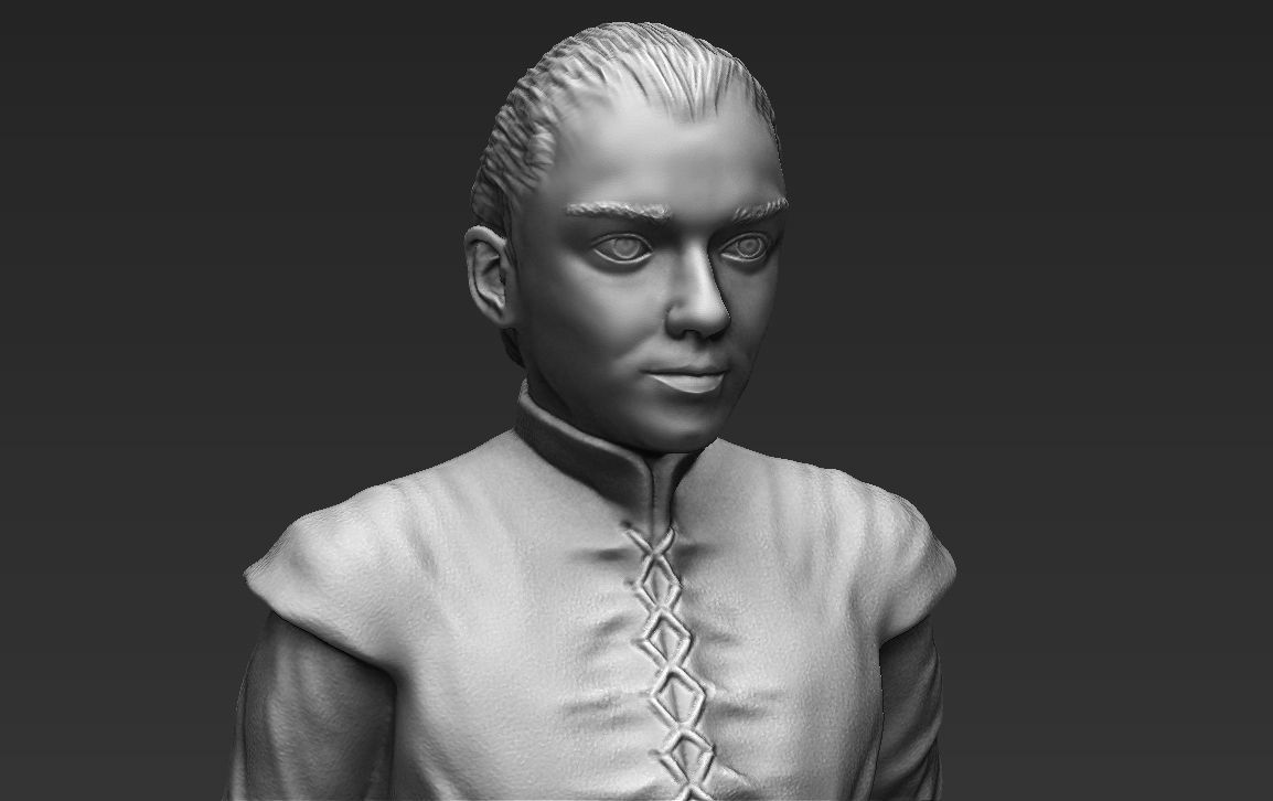 Arya Stark Game of Thrones 3D printing ready stl obj formats 3D print model_9