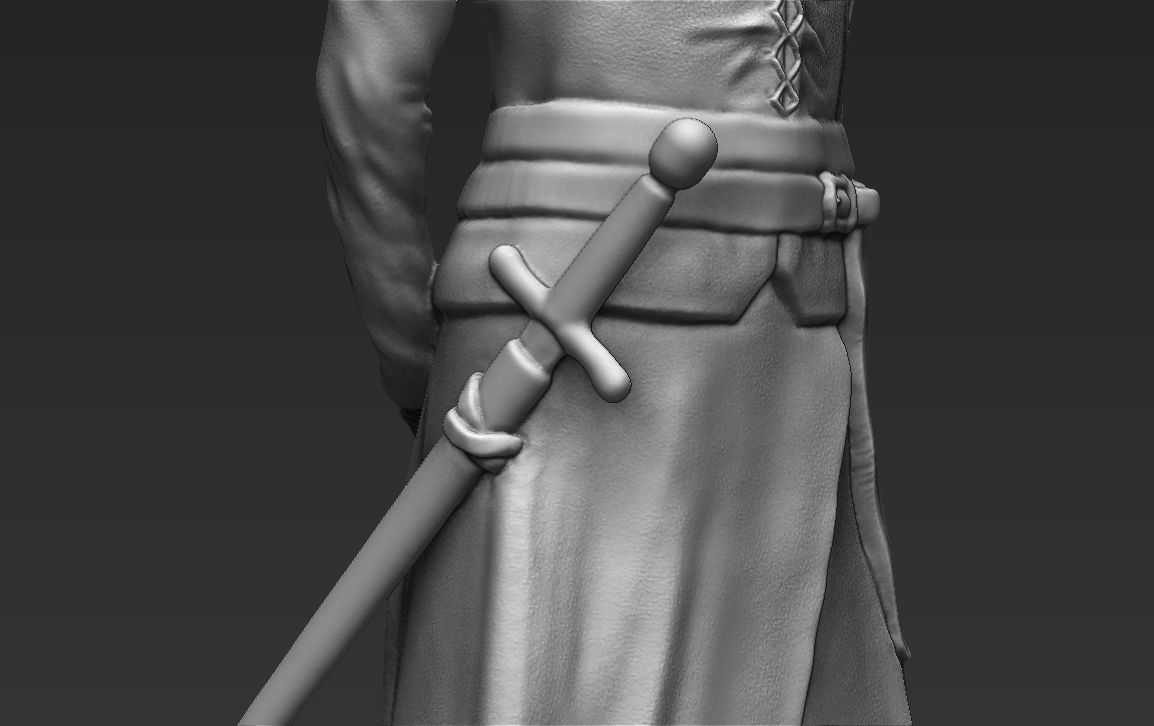 Arya Stark Game of Thrones 3D printing ready stl obj formats 3D print model_15