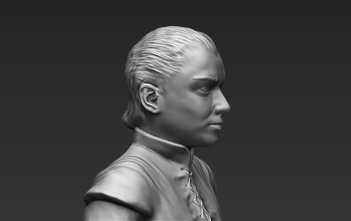 Arya Stark Game of Thrones 3D printing ready stl obj formats 3D print model_11