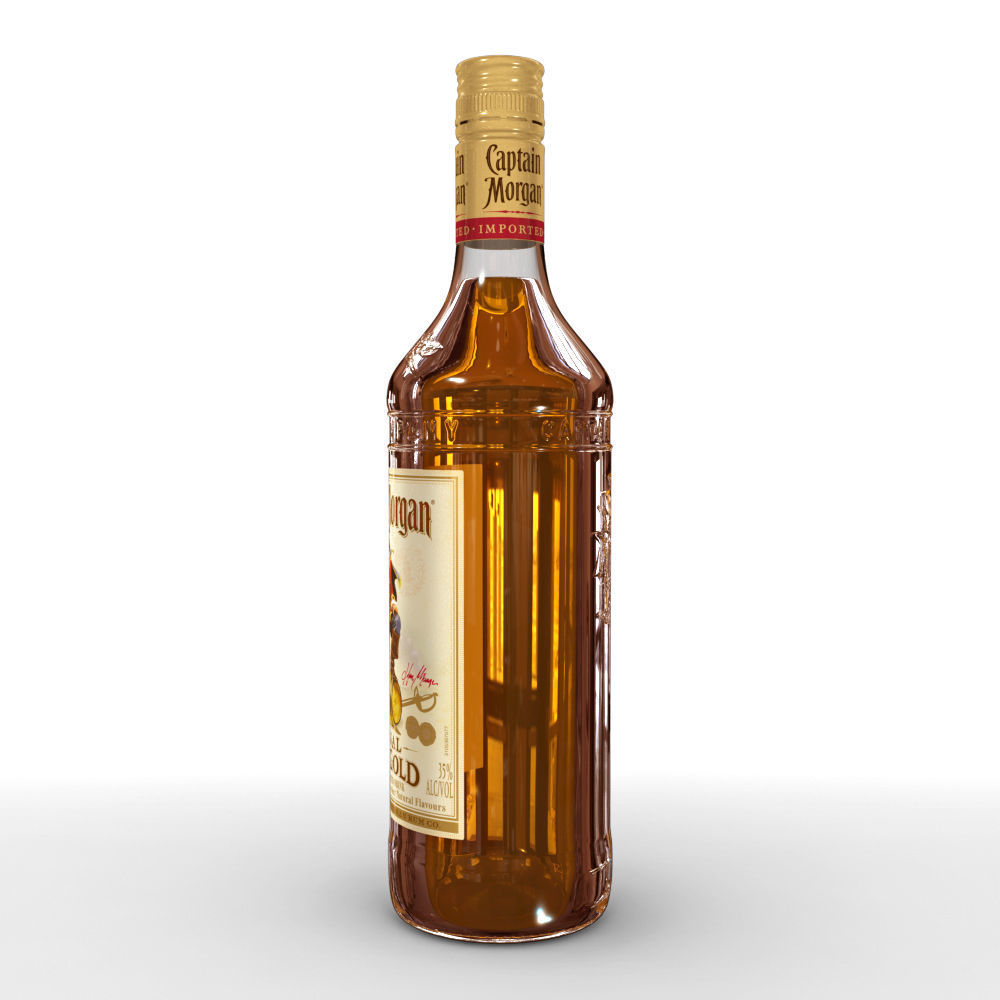 Captain Morgan 70cl Bottle 3D model_7