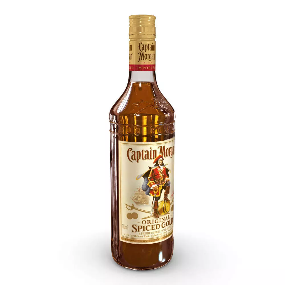 Captain Morgan 70cl Bottle 3D model_0