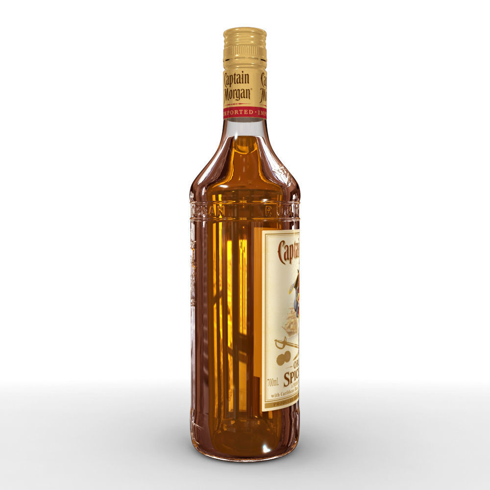 Captain Morgan 70cl Bottle 3D model_3