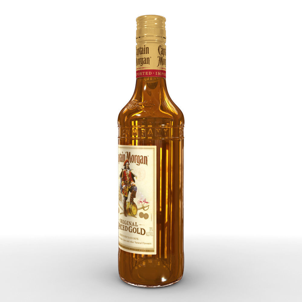 Captain Morgan 50cl Bottle 3D model_8