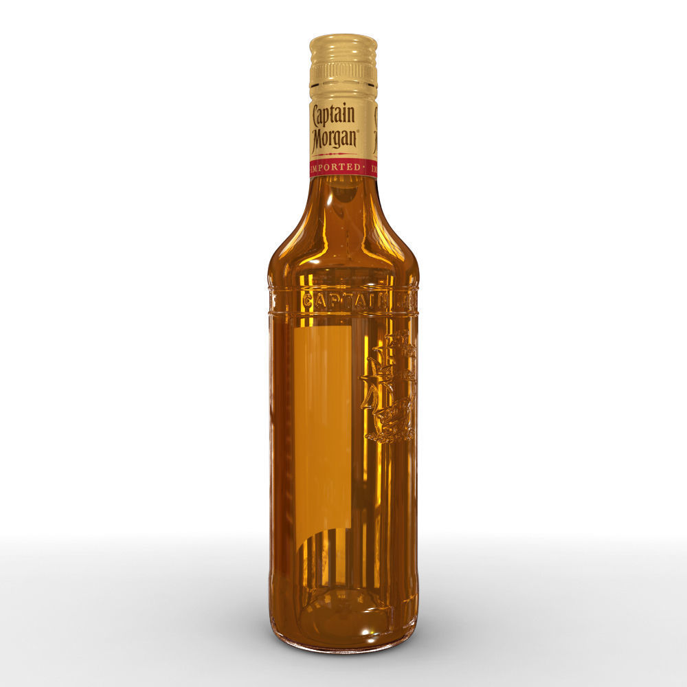 Captain Morgan 50cl Bottle 3D model_6