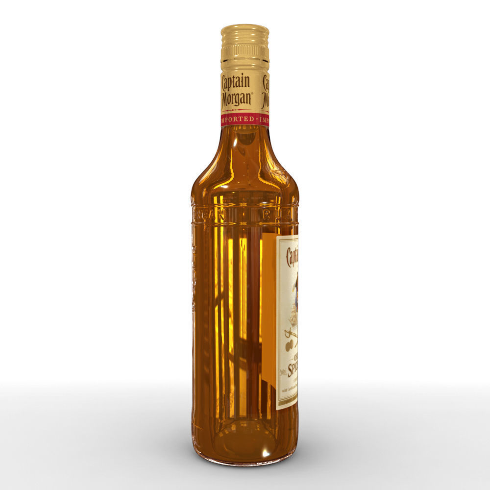 Captain Morgan 50cl Bottle 3D model_3