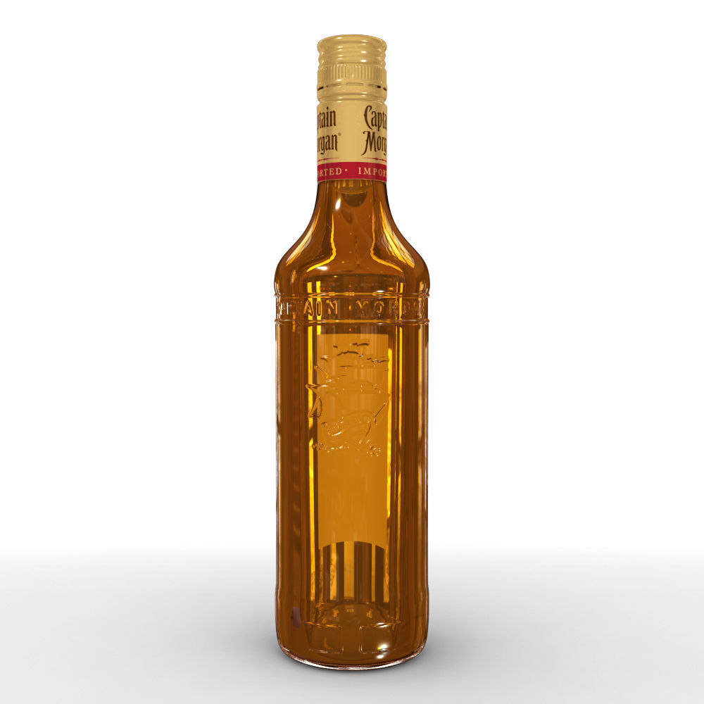 Captain Morgan 50cl Bottle 3D model_5