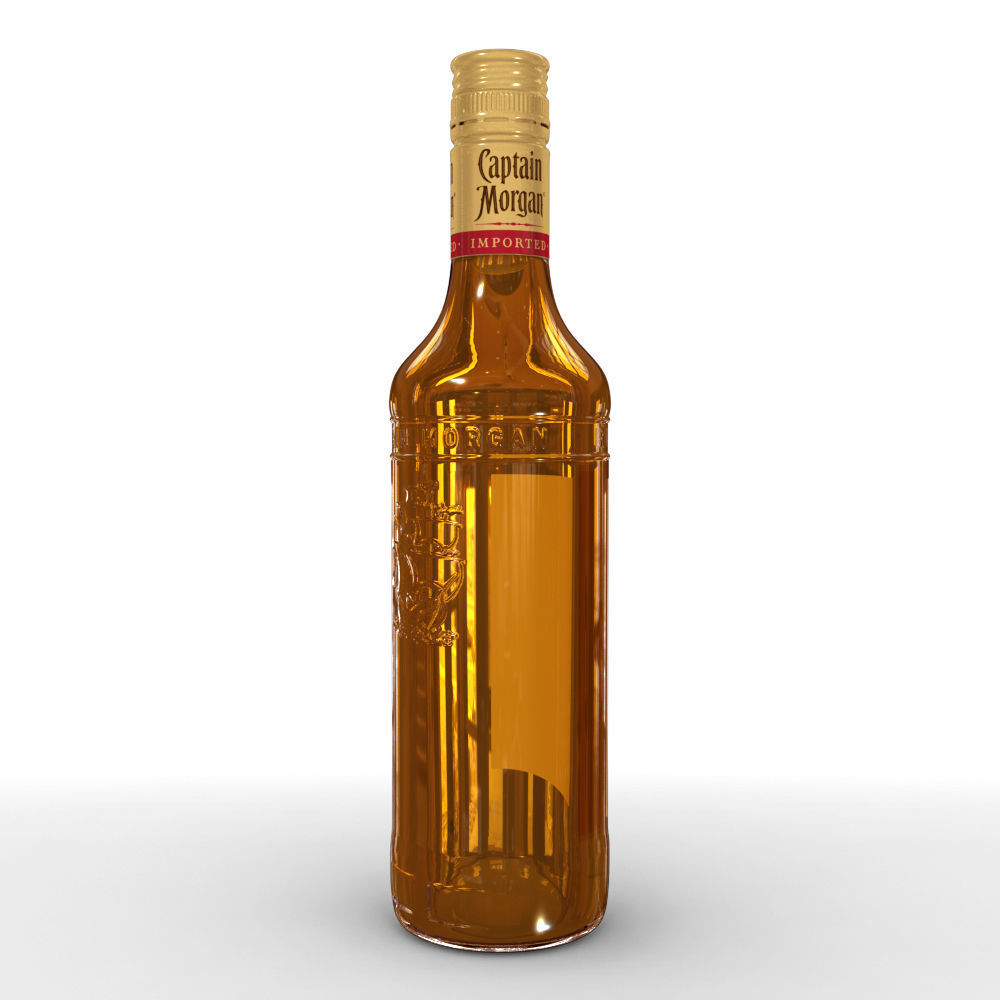 Captain Morgan 50cl Bottle 3D model_4