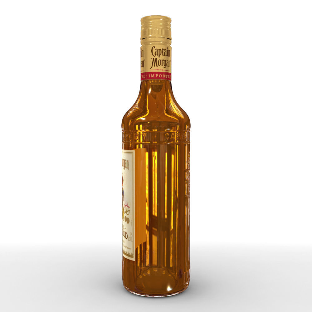 Captain Morgan 50cl Bottle 3D model_7