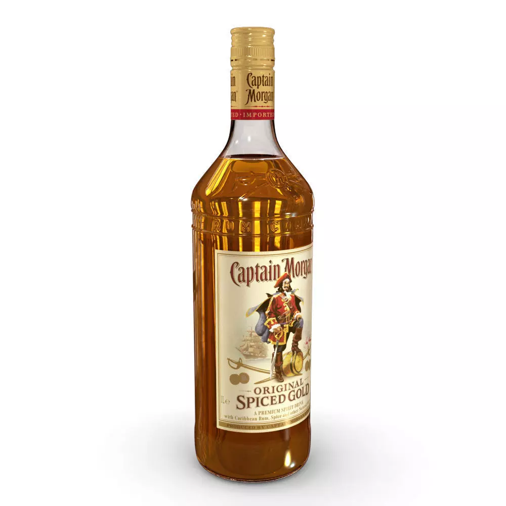 Captain Morgan 1L Bottle 3D model