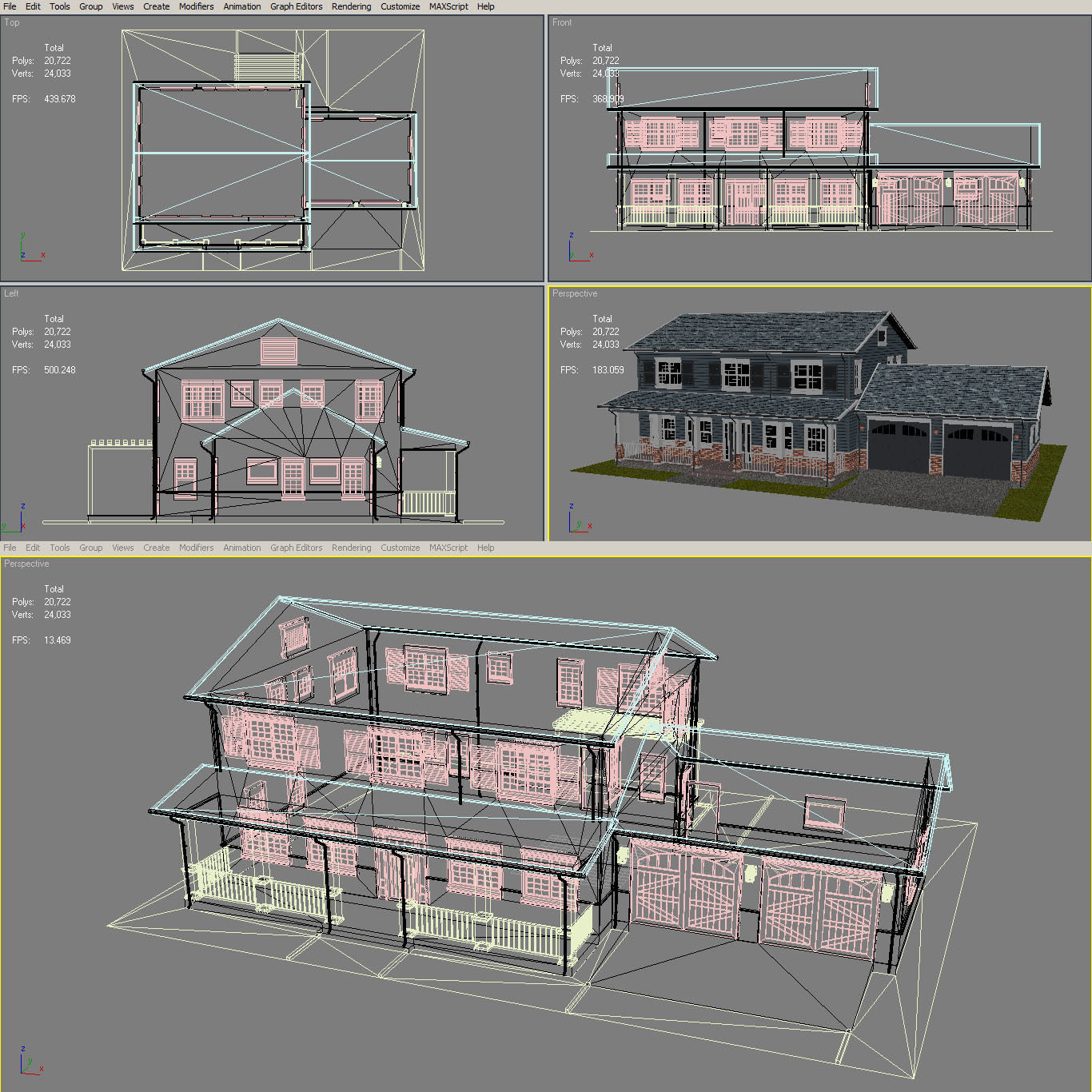 Traditional House 04 Low-poly 3D model_11