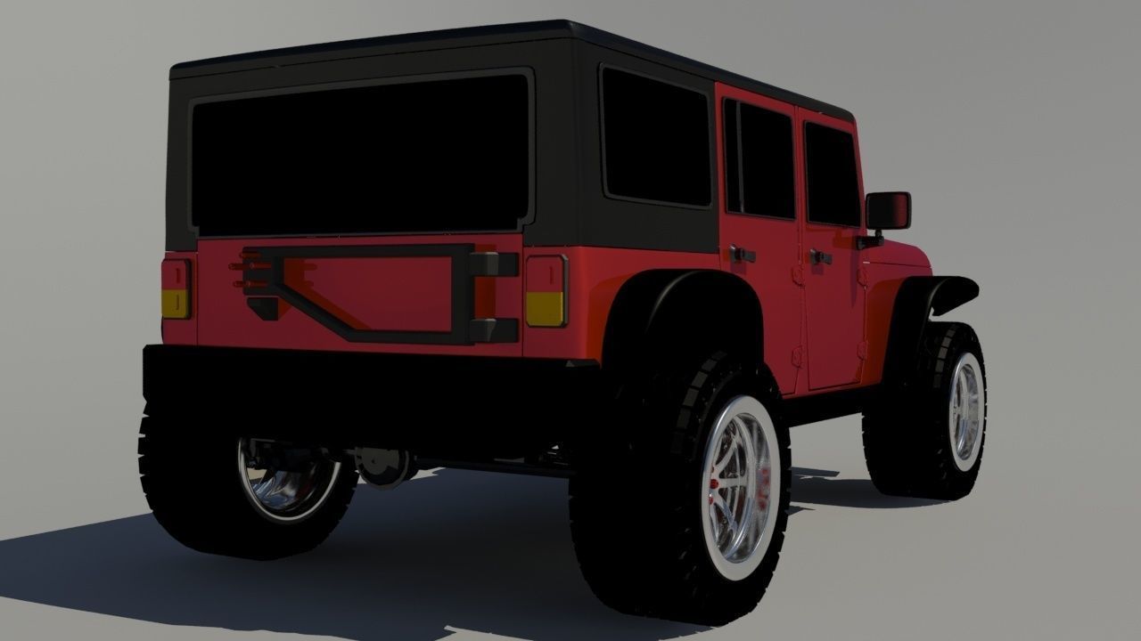 Aditya jeep wrangler 3D model_2
