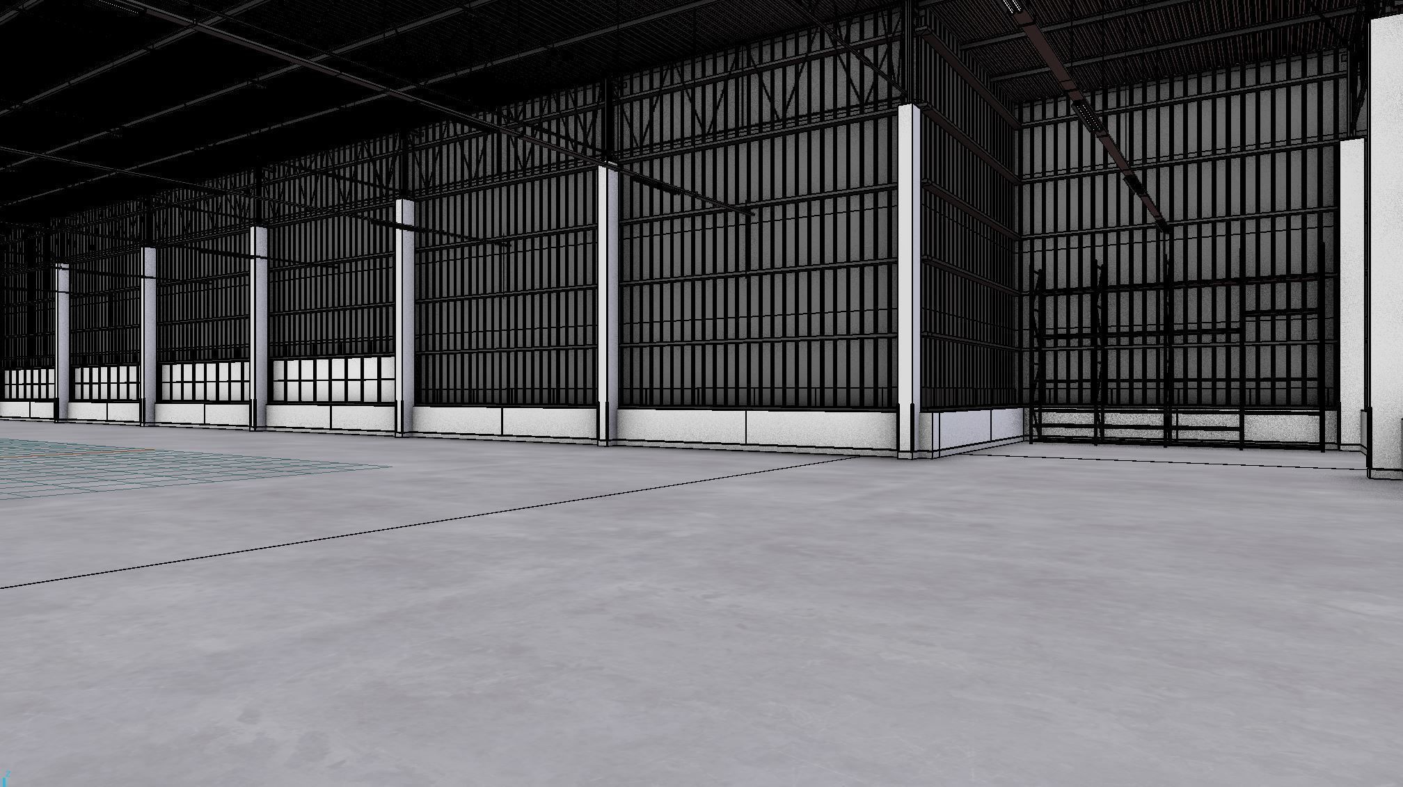 Warehouse Interior 9 Low-poly 3D model_8