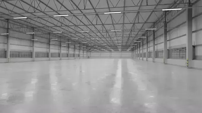 Warehouse Interior 9 Low-poly 3D model