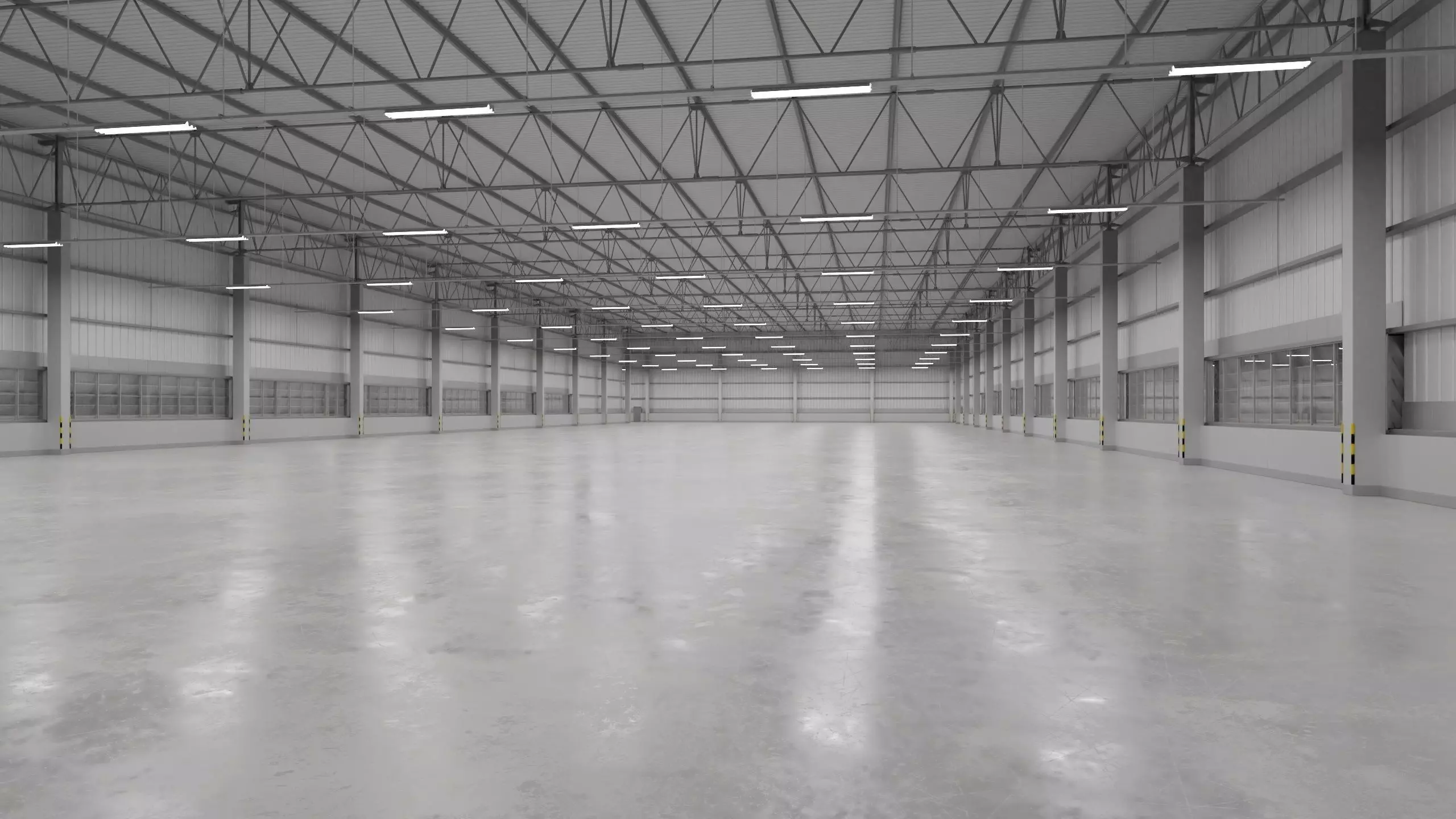 Warehouse Interior 9 Low-poly 3D model_0