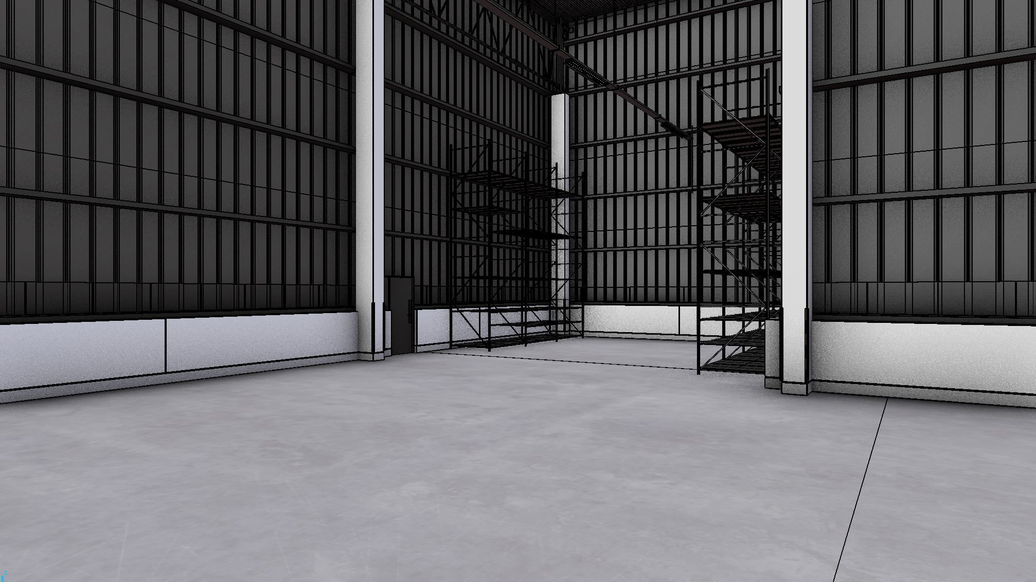Warehouse Interior 9 Low-poly 3D model_7